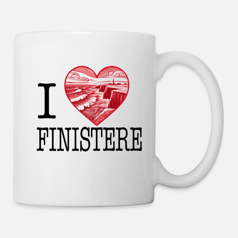 i love finistere - Mug blanc - blanc
