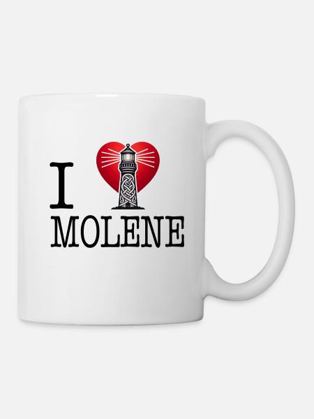 I Love Ile de Molene by I Love Bretagne - Mug - white