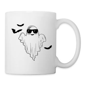 Doux ! Lunettes de soleil et chauves-souris Halloween - Mug blanc - blanc - Droite