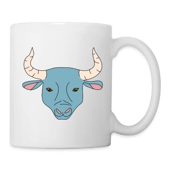 Taureau - Mug blanc - blanc - Droite