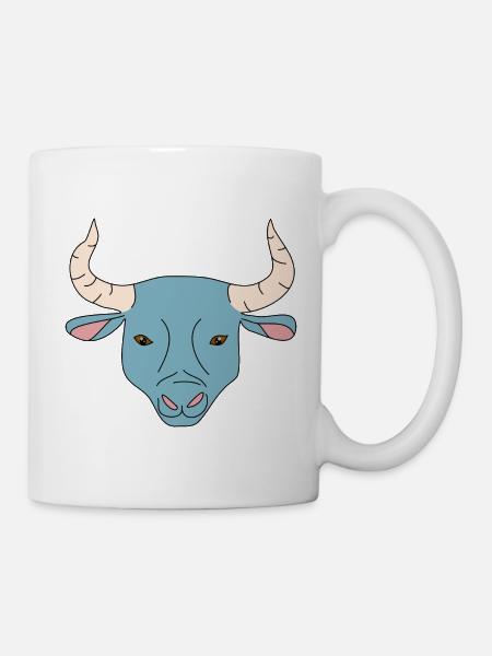 Stier - Tasse - Weiß
