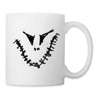 Gesicht,comic,halloween, Monster - Tasse - Weiß - Rechts