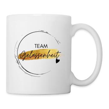 Team Gelassenheit - positives Denken - Affirmation - Tasse - Weiß - Rechts