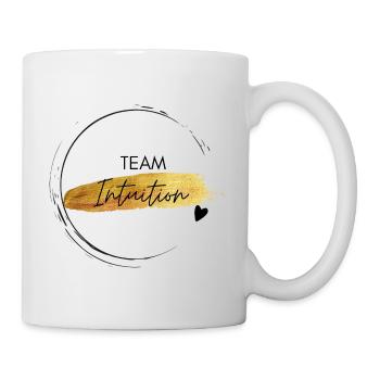 Team Intuition - positives Denken - Affirmation - Tasse - Weiß - Rechts