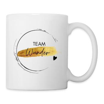 Team Wunder - positives Denken - Tasse - Weiß - Rechts