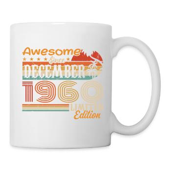 Retro Vintage Legendär Geburtstag Dezember 1960 - Tasse - Weiß - Rechts