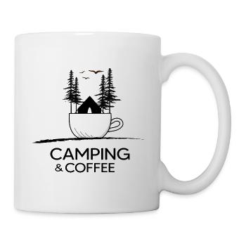 Camping Tents "Camping and Coffee" Outdoor - Mug - white - Right