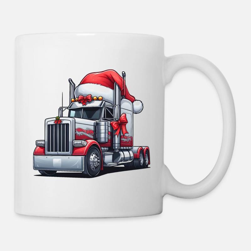 Großer amerikanischer Sattelschlepper - Tasse - Weiß