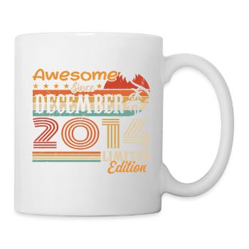 Retro Vintage Legendär Geburtstag Dezember 2014 - Tasse - Weiß - Rechts