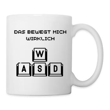 Das bewegt mich wirklich, Gaming-Tasse - Tasse - Weiß - Rechts