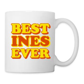 Ines First Name Funny Gift - Mug - white - Right