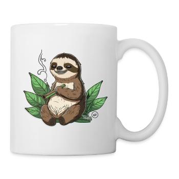 La haute vie de paresseux - Mug blanc - blanc - Droite