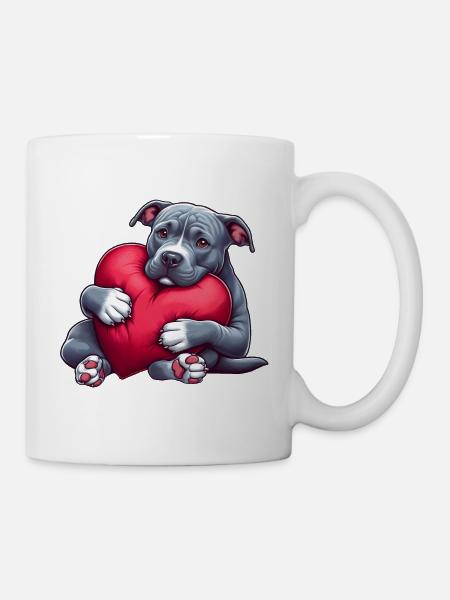 Cute Pitbull Gifts - Mug - white