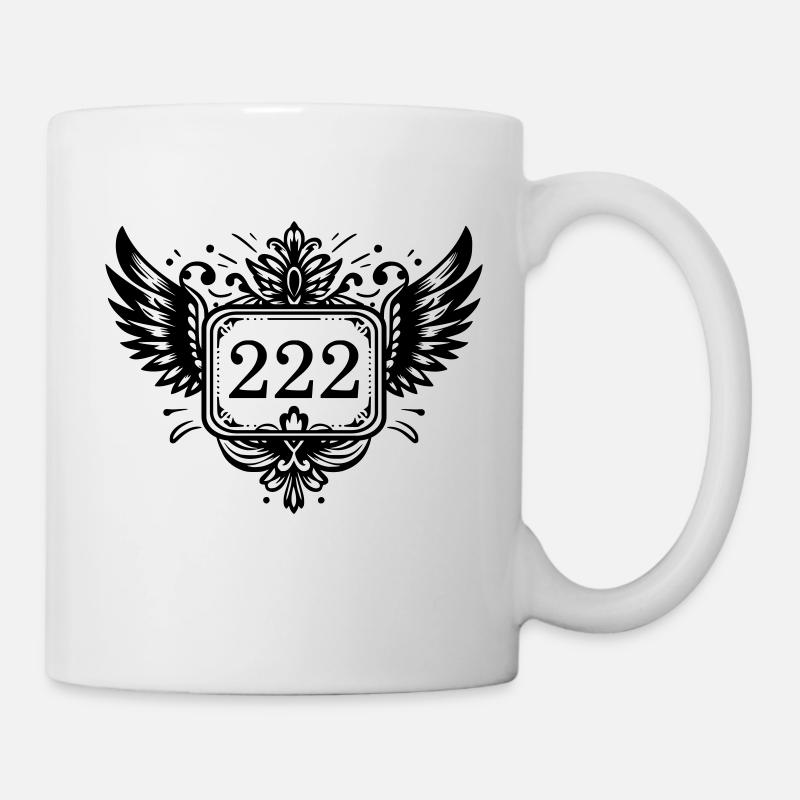 Nombre angélique 222 ailes - Mug blanc - blanc