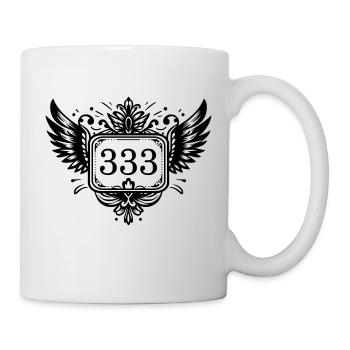 Angel Number 333 Wings - Mug - white - Right