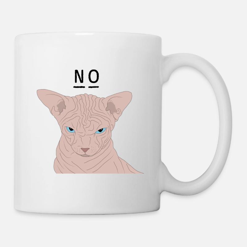 Grumpy sphynx - no - Mug - white