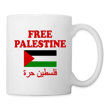 Free palestine - Tasse - Weiß - Rechts