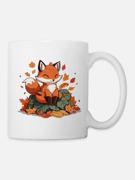 Herbstliche Freude - Tasse - Weiß