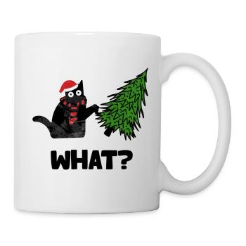 Merry Christmas Cat - Tasse - Weiß - Rechts