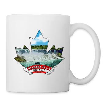Niagarafälle, Ontario, Kanada Ahornblatt - Tasse - Weiß - Rechts