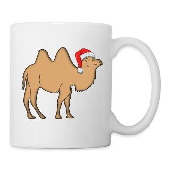 kamel mit weihnachtsmütze - Tasse - Weiß - Rechts