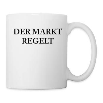 DER MARKT REGELT - Tasse - Weiß - Rechts