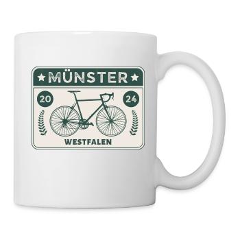 Münster - Ville à vélo - Mug blanc - blanc - Droite