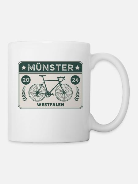 Münster - Fahrradstadt - Tasse - Weiß