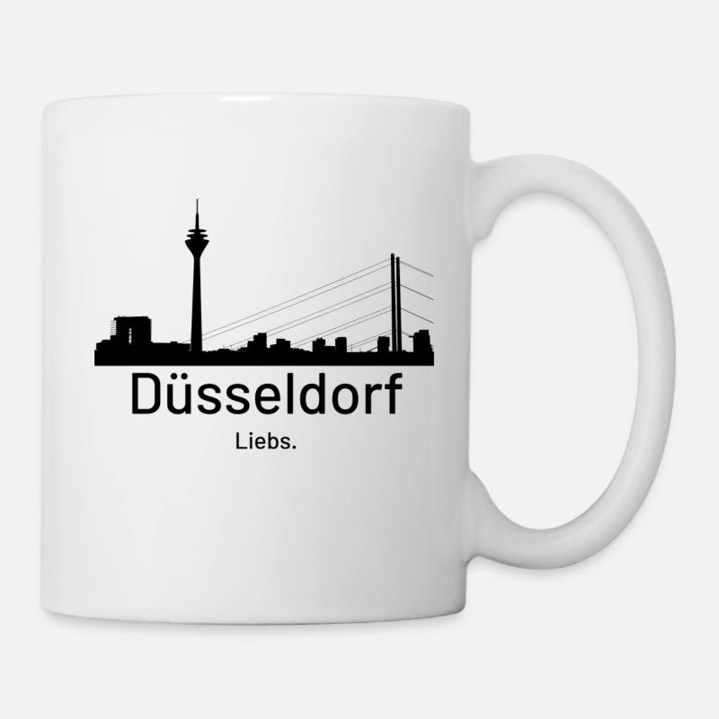 Düsseldorf. Liebs. - Tasse - Weiß