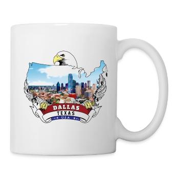 Dallas, Texas, USA Weißkopfseeadler - Tasse - Weiß - Rechts
