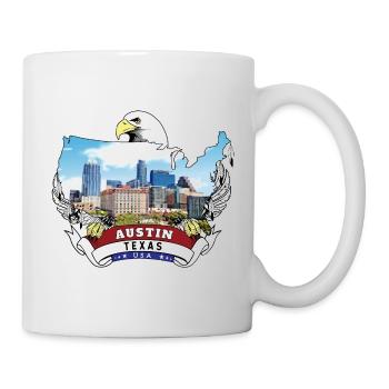 Austin, Texas, USA Weißkopfseeadler - Tasse - Weiß - Rechts