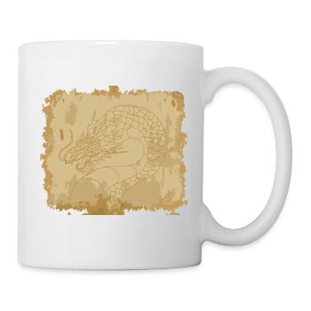 Dragon ancien - Mug blanc - blanc - Droite