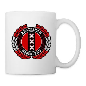 Amsterdam - Tasse - Weiß - Rechts