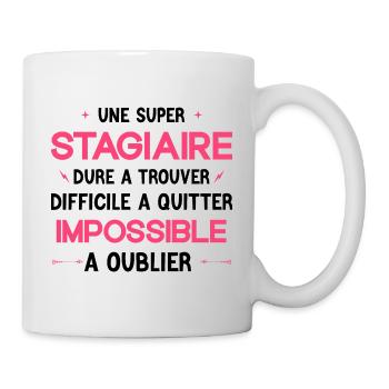 Super Stagiaire - Cadeau de Depart - Mug blanc - blanc - Droite