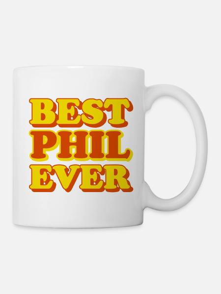 Phil Vorname Lustiges Geschenk - Tasse - Weiß