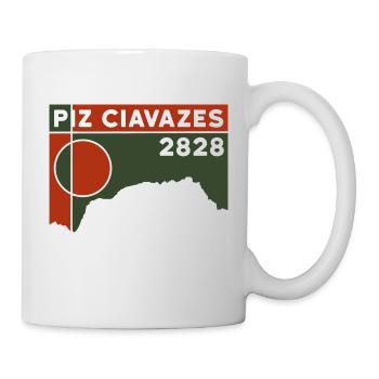 Piz Ciavazes Randonnée Ski Dolomites Souvenirs - Mug blanc - blanc - Droite