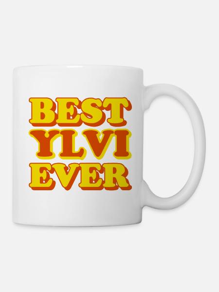 Ylvi Vorname Lustiges Geschenk - Tasse - Weiß