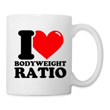 I Love The Body Weight Ratio - Fitness-G - Mug - white - Right