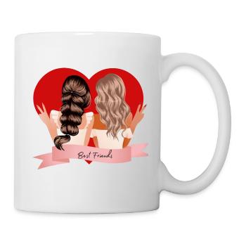 Beste Freunde - Tasse - Weiß - Rechts