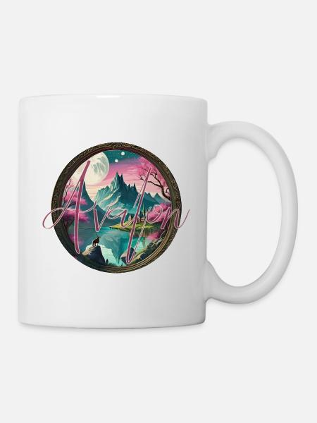 Avalon Glastonbury England Legend Excalibur - Mug - white
