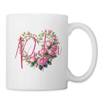 Valentine's Day Valentine's Day Roseheart Heart love - Mug - white - Right