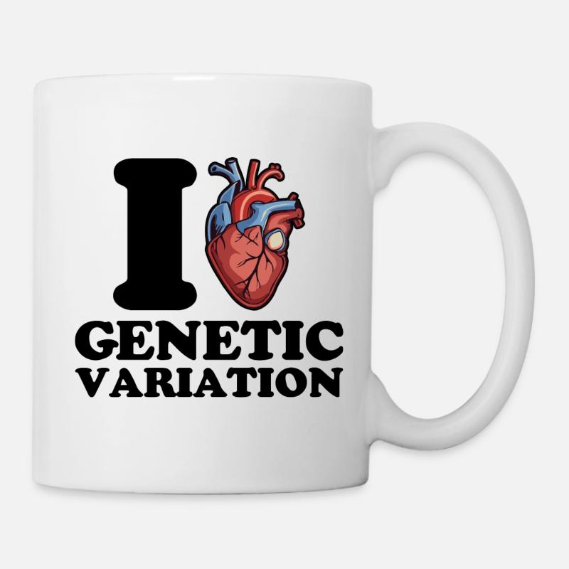 Ich liebe genetische Variation - Tasse - Weiß