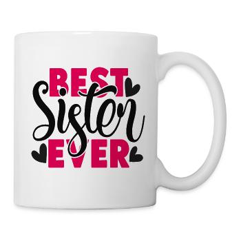 Meilleure soeur - cadeau pour chers frères et sœurs - Mug blanc - blanc - Droite