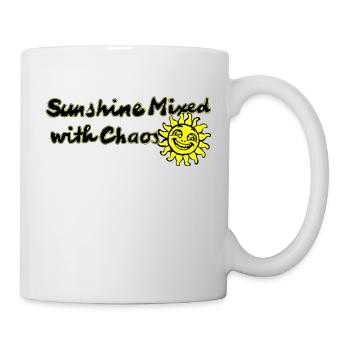 Sonnenschein gemischt mit Chaos - Tasse - Weiß - Rechts