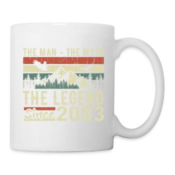 Retro 2003 Vintage - Cadeau D’anniversaire 2003 - Mug blanc - blanc - Droite
