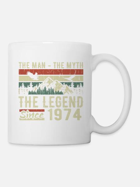 Retro 1974 Vintage - Cadeau D’anniversaire 1974 - Mug blanc - blanc