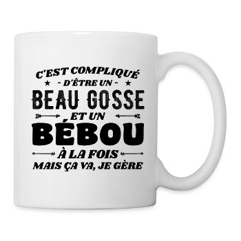 Komplizierte Beau Gosse und Bébou - Tasse - Weiß - Rechts