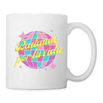 Bailando por la vida, dancing through life in bunt - Mug - white - Right
