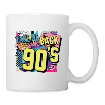 90s 90s Music Colorful Party Carnival Costume - Mug - white - Right