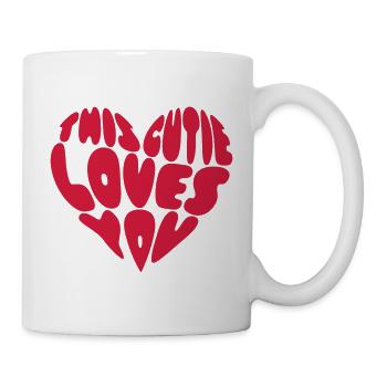 Diese Süße liebt dich - Tasse - Weiß - Rechts